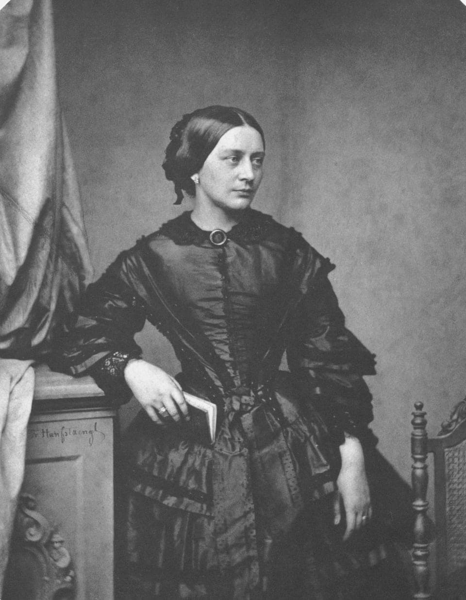 Clara Schumann, concert pianist and composer, photographed in 1857